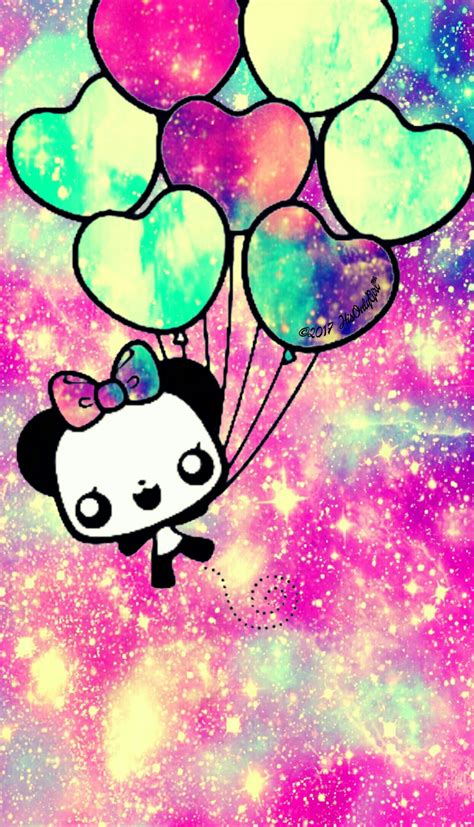 Girly Cute Panda Wallpaper