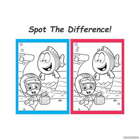 Spot The Difference Printables For Adults