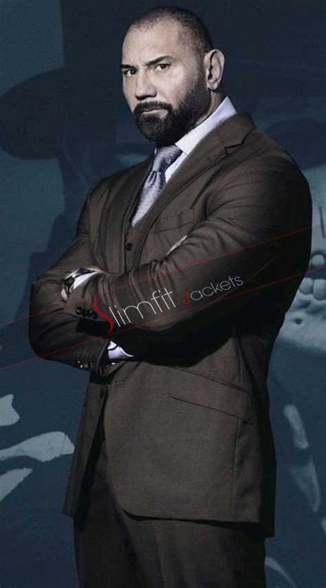 Spectre Dave Bautista Hinx Brown Suit Dave Bautista Beige Suits