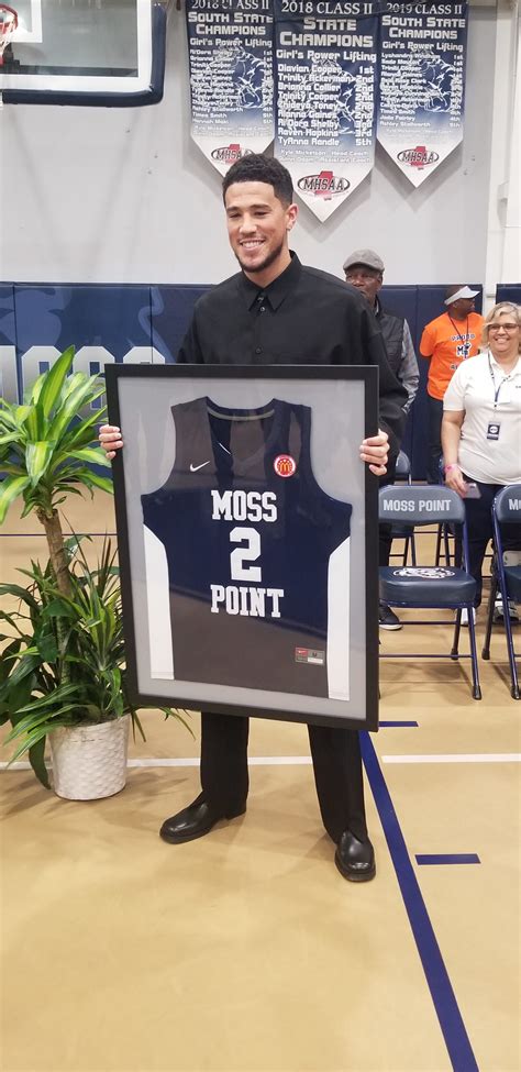 Devin Booker Shares Moss Point Miss Jersey Ceremony With Phoenix Suns