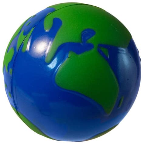High Gloss Squeeze Earth Ball Stress Reliever Imprinted Stress Balls