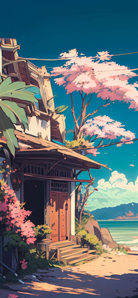 Beach House Bali Aesthetic Anime Wallpapers Anime Background