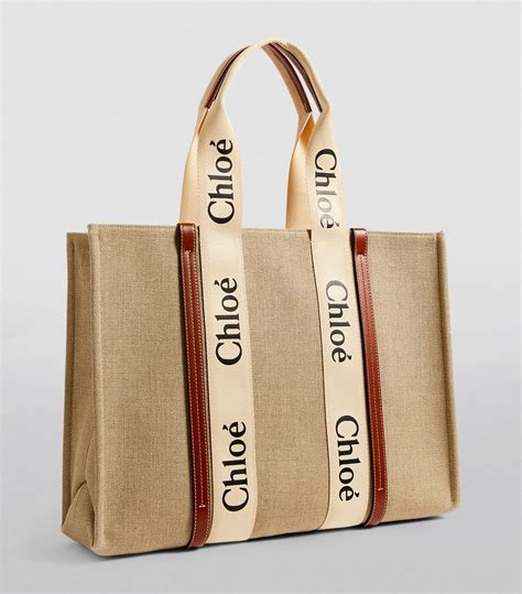 Womens Chloé Brown Large Woody Tote Bag Harrods Countrycode