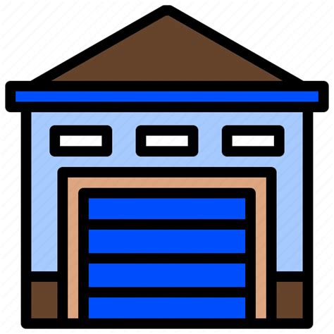 Depot Repository Storage Store Warehouse Icon