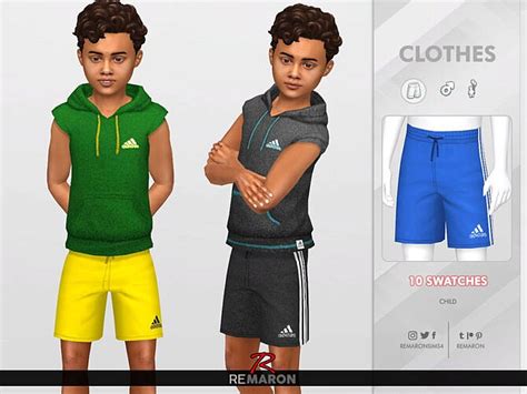 Sport Shorts 01 For Boys By Remaron At Tsr Sims 4 Updates