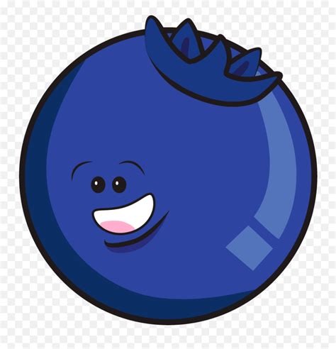 Blueberry Happy Emojiblueberry Emoji Free Transparent Emoji