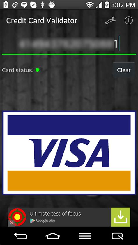 Just enter your cc number and hit validate credit card number button and get cc status! Credit Card Validator - Android Apps on Google Play