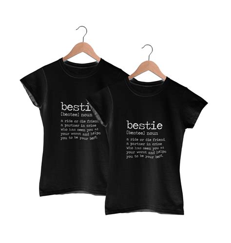 Bestie Best Friends Matching T Shirts Set Fashion For Two Shop