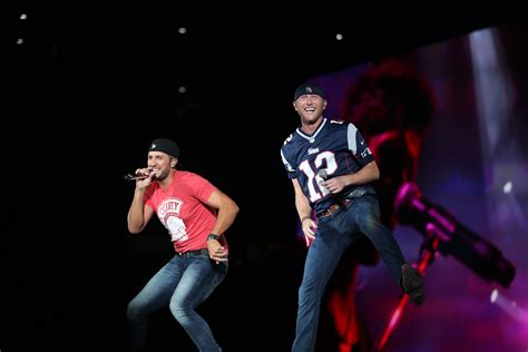 Luke Bryan And Cole Swindell Rocking The Gillette Stadium Stage In
