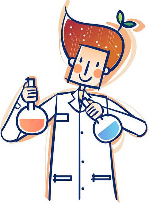Lab Clipart Lab Material Research And Development Cartoon Png