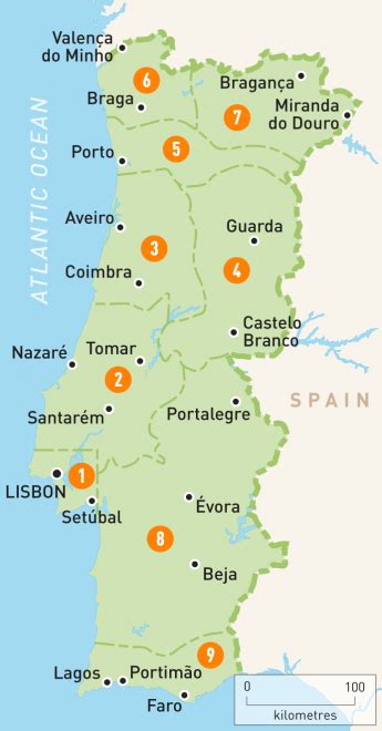 Map Of Portugal Portugal Regions Rough Guides Portugal Map