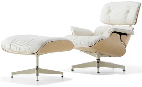 Handcrafted using the best materials meant for an iconic piece. White Ash Eames® Lounge Chair & Ottoman - hivemodern.com