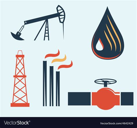 Oil And Gas Industry Royalty Free Vector Image