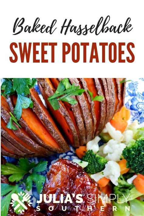 Baked Hasselback Sweet Potatoes | Recipe | Hasselback sweet potatoes ...