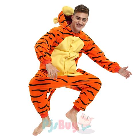 Tigger Onesie Pajamas For Adult Animal Onesies Cosplay Halloween