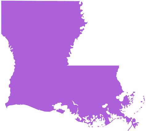 Louisiana Outline Vector At Collection Of Louisiana