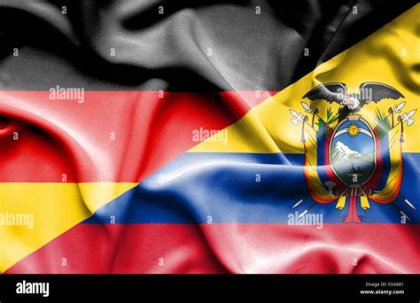 Ondeando La Bandera Del Ecuador Y Fotografía De Stock Alamy