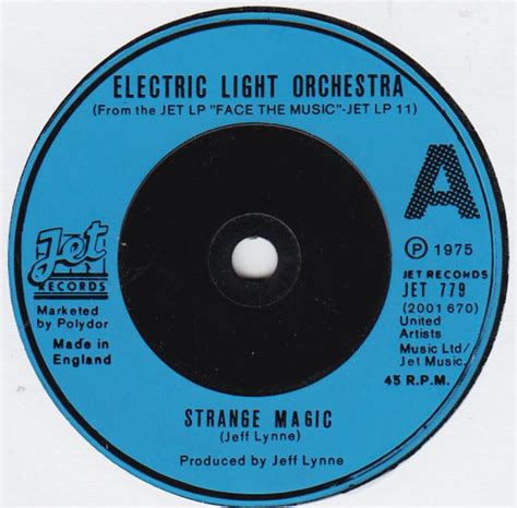 Electric Light Orchestra Strange Magic 1976 Solid Centre Vinyl