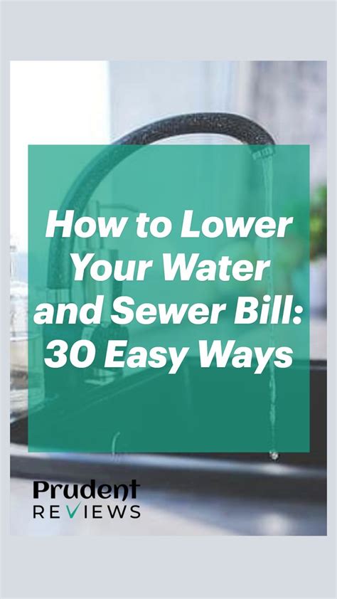 How To Lower Your Water And Sewer Bill Easy Ways An Immersive
