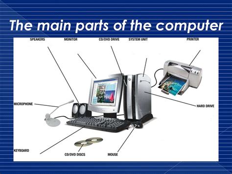 Basic Parts Of Computer Ppt Microsoft Office Powerpoint Parts Use And