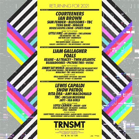 Trnsmt 2020 has been cancelled in response to the coronavirus pandemic. TRNSMT 2021 | Festival Tickets, Line-Up & Info | Ticketmaster UK