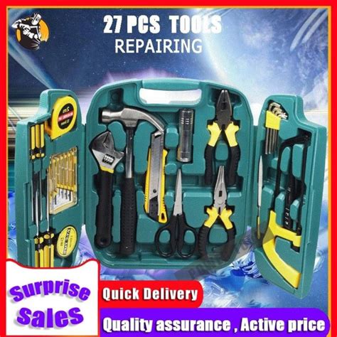 Evd 27 Piece Home Repair Tool Setgeneral Household Hand Tool Kit With