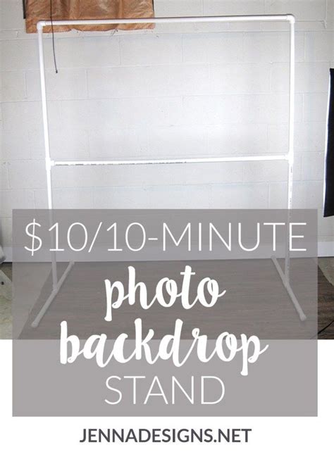 Diy Photography Backdrop Stand 10 And 10 Minutes Take Your Images To