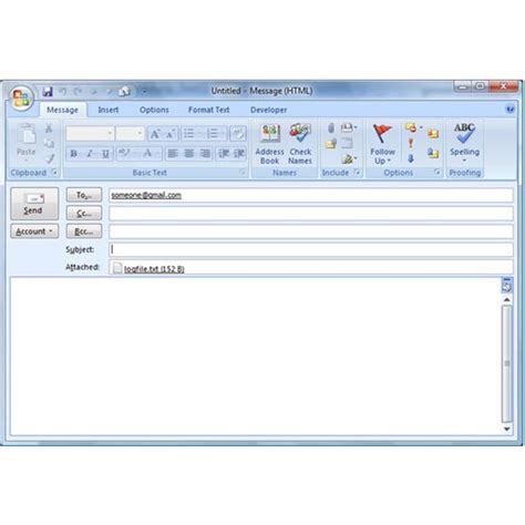 Though primarily an email client. How to Send Outlook 2007 Email from the Command Line ...