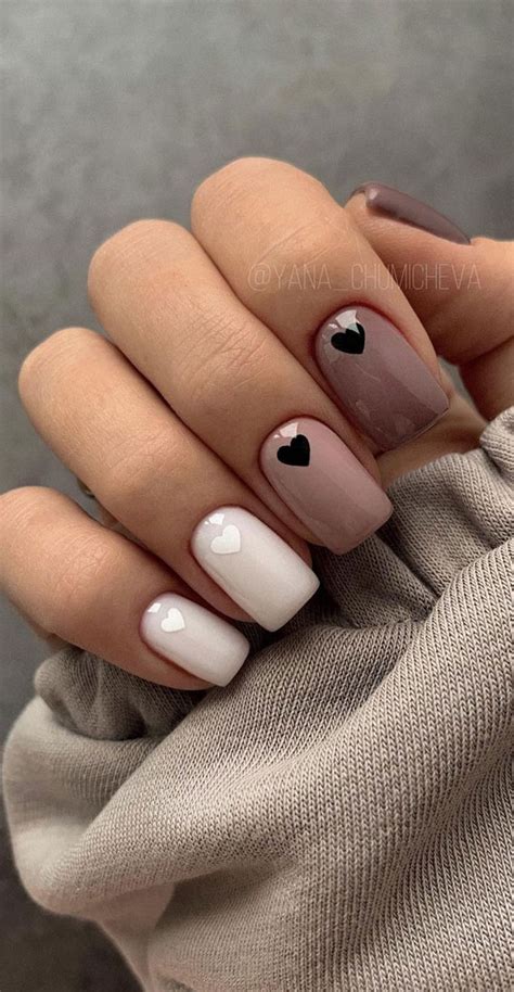 35 Cute Valentines Day Nails Youll Want To Wear Neutral Nails With