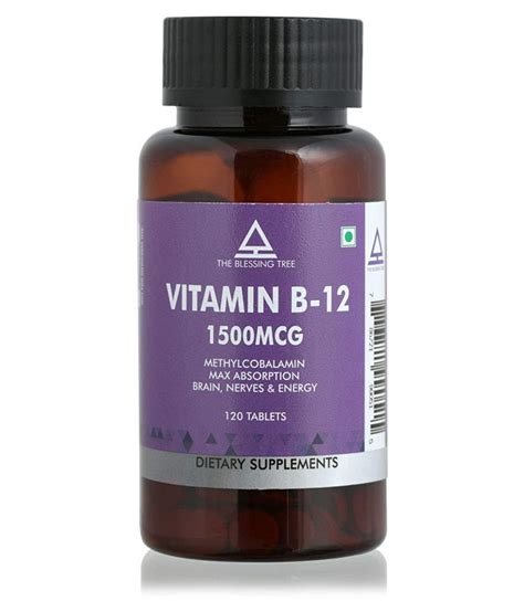 Statements made about specific vitamins, supplements, procedures or other items sold on or through this website have not been evaluated by. The Blessing Tree Methylcobalamin Vitamin B12 1 mg ...