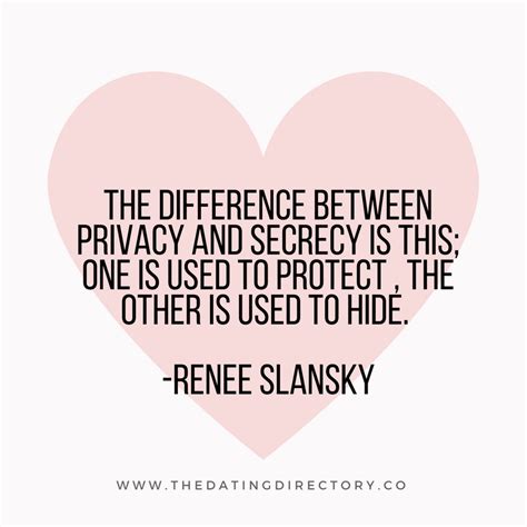 Do You Know The Difference Between Privacy And Secrecy Flirting