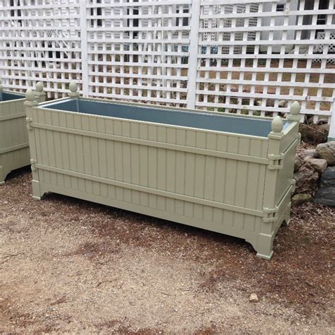 These custom versailles planter boxes are made from solid wood or exterior paint grade hardwood and substrates. Versailles Aluminum - French Style Orangerie Planter Box