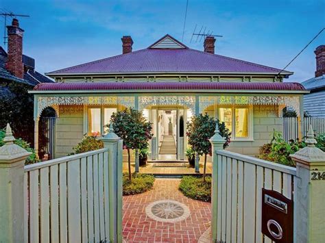 All the houses are double fronted and beechhill house is at the end of a terrace of four. Weatherboard double fronted Victorian with Federation ...