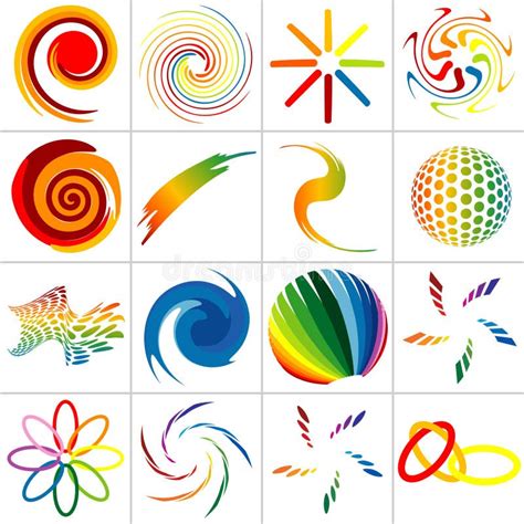 Colored Symbols Stock Vector Illustration Of Colored 7953707