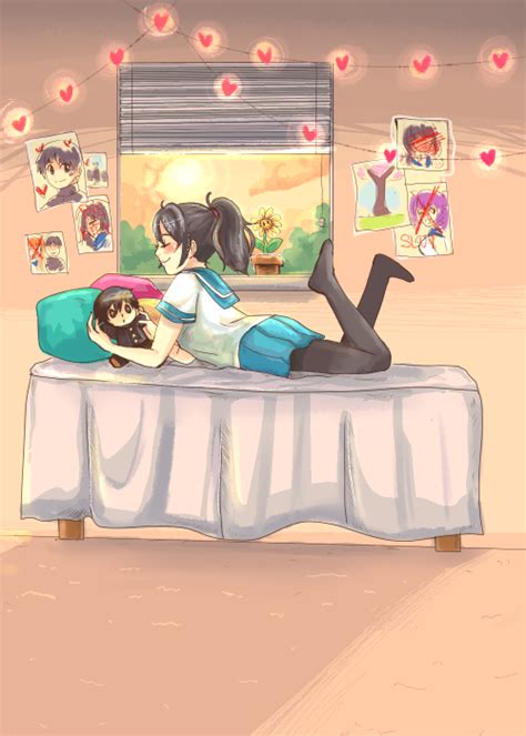 Ayano Aishi In Bedroom Yandere Simulator Memes Yandere Anime
