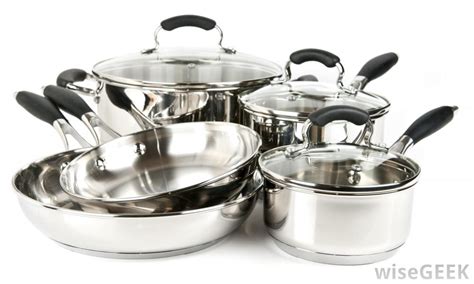 pans steel stainless pots types