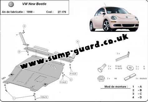 Steel Sump Guard For Volkswagen New Beetle