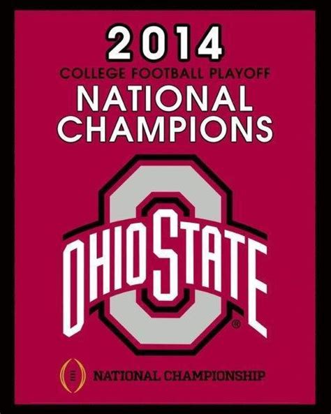 2014 Ohio State Buckeyes National Champions Glossy 8 X 10 Photo Poster