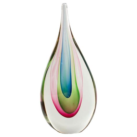 A Seguso Sculptural Art Glass Teardrop Vase At 1stdibs