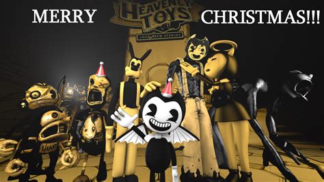 Merry Christmas From Bendy And Gang Batim By Clawort Animations On