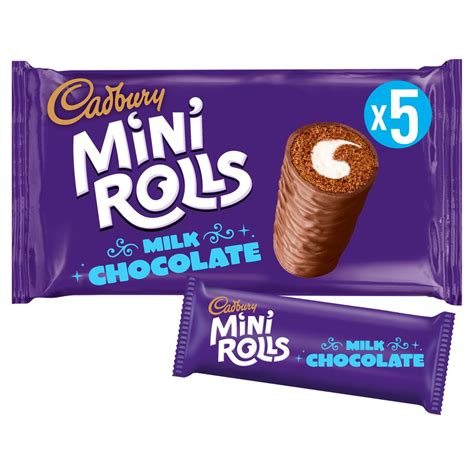 Cadbury Chocolate Mini Rolls 5 Pack Compare Prices And Buy Online