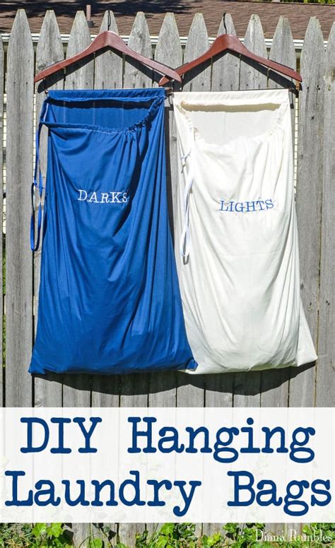 Diy Lights And Darks Hanging Laundry Bags Tutorial