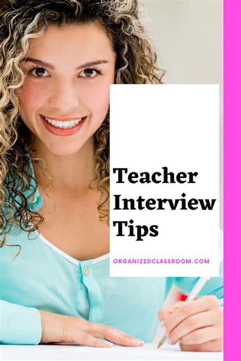 Teacher Interview Tips Organized Classroom Teacher Interviews