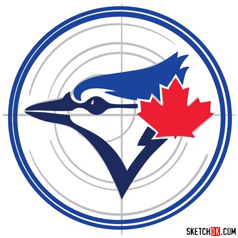 How To Draw Toronto Blue Jays Logo Mlb Logos Sketchok Easy Drawing