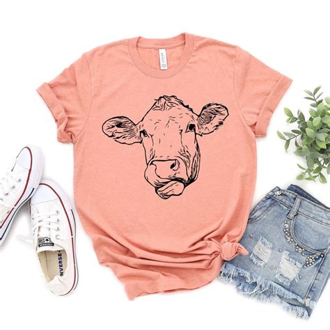 Cute Cow Lover Shirts Cow Head Dairy Cow Face Heifer Cow Etsy Cute Cows Cow Outfits Lover