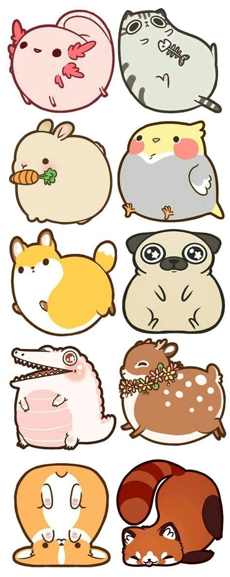 When it comes to drawing cartoon animals. Milosty | Kawaii drawings, Cute kawaii drawings, Animal drawings