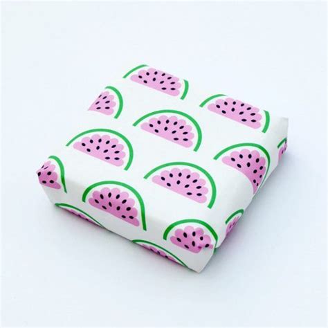 Printable Watermelon Paper Perfect For Wrapping Small Presents Or For