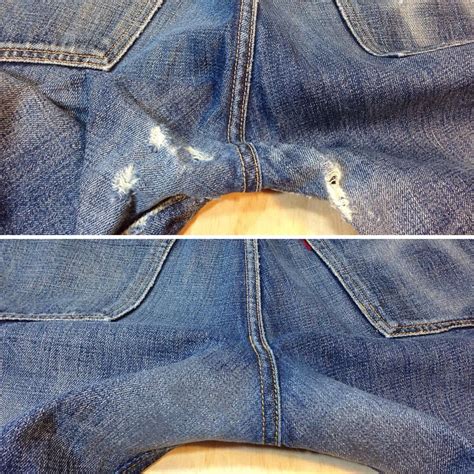 Indigoproof “crotch Repair On These Levis So They Can Keep On Rockin