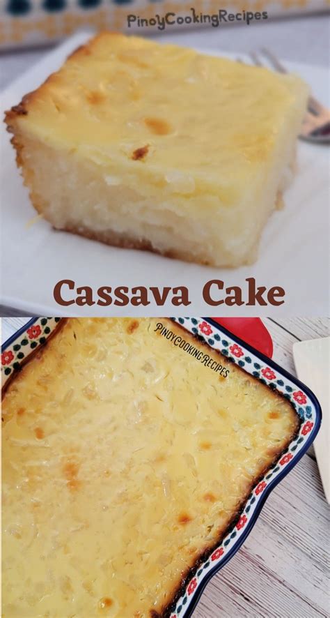 Cassava Cake With Macapuno Cassava Cake Pinoy Cooking Recipe