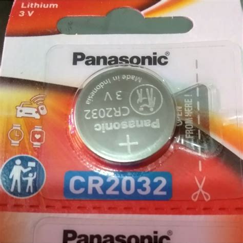 Jual Baterai Panasonic CR2032 3V CMOS Battery Batre Kancing 3 Volt CR